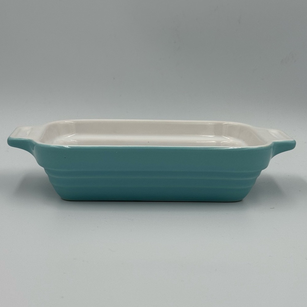 Olive & Thyme And Well Equipped Kitchen Teal Rectangular Stoneware Baking Dish